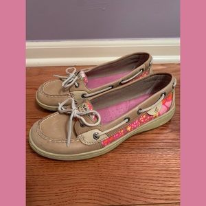 Sperry Top- sider bright floral shoes